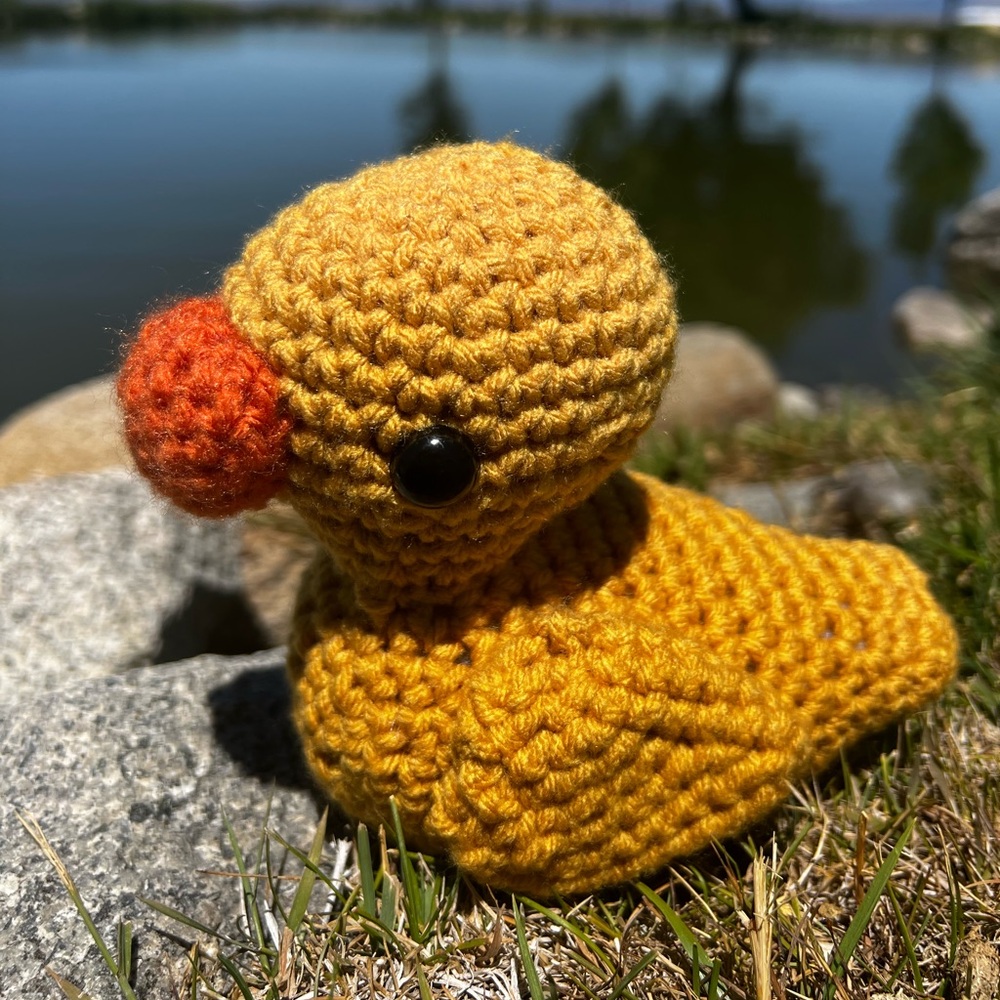Hand Crocheted Yellow Duckie! - Picture 5 of 9